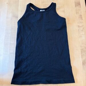 Athleta Black Ribbed Tank
